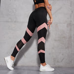 Load image into Gallery viewer, NORMOV Women Leggings Fashion Mesh Patchwork Hollow Out High Wasit Push Up Legins Ankle Length Leggins Fitness Leggings Feminina
