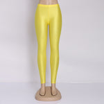 Load image into Gallery viewer, Women Solid Color Pant Leggings Large Shinny Elasticity Casual Trousers For Girl
