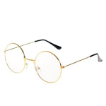 Load image into Gallery viewer, Large Retro Round Reading Glasses Clear Lens Metal Frame Eyewear Optical Spectacles for Men Women Eyeglasses
