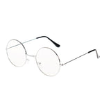 Load image into Gallery viewer, Large Retro Round Reading Glasses Clear Lens Metal Frame Eyewear Optical Spectacles for Men Women Eyeglasses
