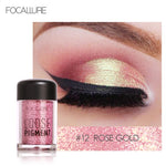 Load image into Gallery viewer, FOCALLURE Glitter Eye Shadow 18 Colors Cosmetic Makeup Diamond Lips Loose Makeup Eyes Pigment Powder Comestic Single Eye Shadow
