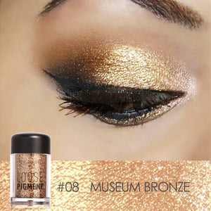 FOCALLURE Glitter Eye Shadow 18 Colors Cosmetic Makeup Diamond Lips Loose Makeup Eyes Pigment Powder Comestic Single Eye Shadow