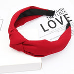 Load image into Gallery viewer, Solid Color Knot Headbands for Women Simple Fabric Girls Hairband Women Hair Accessories Wide Side Hair Band
