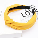 Load image into Gallery viewer, Solid Color Knot Headbands for Women Simple Fabric Girls Hairband Women Hair Accessories Wide Side Hair Band
