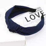 Load image into Gallery viewer, Solid Color Knot Headbands for Women Simple Fabric Girls Hairband Women Hair Accessories Wide Side Hair Band

