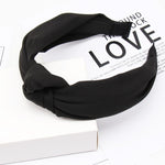Load image into Gallery viewer, Solid Color Knot Headbands for Women Simple Fabric Girls Hairband Women Hair Accessories Wide Side Hair Band
