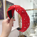 Load image into Gallery viewer, Solid Color Knot Headbands for Women Simple Fabric Girls Hairband Women Hair Accessories Wide Side Hair Band

