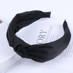 Load image into Gallery viewer, Solid Color Knot Headbands for Women Simple Fabric Girls Hairband Women Hair Accessories Wide Side Hair Band
