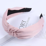 Load image into Gallery viewer, Solid Color Knot Headbands for Women Simple Fabric Girls Hairband Women Hair Accessories Wide Side Hair Band
