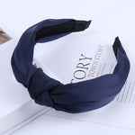 Load image into Gallery viewer, Solid Color Knot Headbands for Women Simple Fabric Girls Hairband Women Hair Accessories Wide Side Hair Band
