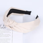 Load image into Gallery viewer, Solid Color Knot Headbands for Women Simple Fabric Girls Hairband Women Hair Accessories Wide Side Hair Band
