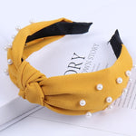 Load image into Gallery viewer, Solid Color Knot Headbands for Women Simple Fabric Girls Hairband Women Hair Accessories Wide Side Hair Band
