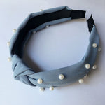 Load image into Gallery viewer, Solid Color Knot Headbands for Women Simple Fabric Girls Hairband Women Hair Accessories Wide Side Hair Band

