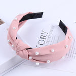 Load image into Gallery viewer, Solid Color Knot Headbands for Women Simple Fabric Girls Hairband Women Hair Accessories Wide Side Hair Band
