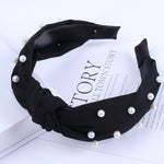 Load image into Gallery viewer, Solid Color Knot Headbands for Women Simple Fabric Girls Hairband Women Hair Accessories Wide Side Hair Band
