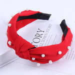 Load image into Gallery viewer, Solid Color Knot Headbands for Women Simple Fabric Girls Hairband Women Hair Accessories Wide Side Hair Band
