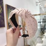 Load image into Gallery viewer, Solid Color Knot Headbands for Women Simple Fabric Girls Hairband Women Hair Accessories Wide Side Hair Band
