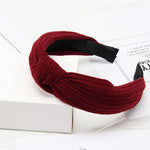 Load image into Gallery viewer, Solid Color Knot Headbands for Women Simple Fabric Girls Hairband Women Hair Accessories Wide Side Hair Band
