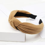 Load image into Gallery viewer, Solid Color Knot Headbands for Women Simple Fabric Girls Hairband Women Hair Accessories Wide Side Hair Band
