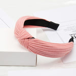 Load image into Gallery viewer, Solid Color Knot Headbands for Women Simple Fabric Girls Hairband Women Hair Accessories Wide Side Hair Band
