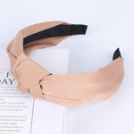 Load image into Gallery viewer, Solid Color Knot Headbands for Women Simple Fabric Girls Hairband Women Hair Accessories Wide Side Hair Band
