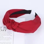 Load image into Gallery viewer, Solid Color Knot Headbands for Women Simple Fabric Girls Hairband Women Hair Accessories Wide Side Hair Band
