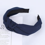 Load image into Gallery viewer, Solid Color Knot Headbands for Women Simple Fabric Girls Hairband Women Hair Accessories Wide Side Hair Band
