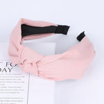 Load image into Gallery viewer, Solid Color Knot Headbands for Women Simple Fabric Girls Hairband Women Hair Accessories Wide Side Hair Band
