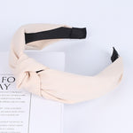 Load image into Gallery viewer, Solid Color Knot Headbands for Women Simple Fabric Girls Hairband Women Hair Accessories Wide Side Hair Band
