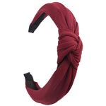 Load image into Gallery viewer, Solid Color Knot Headbands for Women Simple Fabric Girls Hairband Women Hair Accessories Wide Side Hair Band
