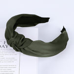 Load image into Gallery viewer, Solid Color Knot Headbands for Women Simple Fabric Girls Hairband Women Hair Accessories Wide Side Hair Band
