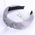 Load image into Gallery viewer, Solid Color Knot Headbands for Women Simple Fabric Girls Hairband Women Hair Accessories Wide Side Hair Band
