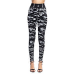 Load image into Gallery viewer, High Waist Imitation Jean Leggings Slim Elastic Seamless Plus Size 3XL Skinny Pencil Pant Female Pocket Workout Running Leggings

