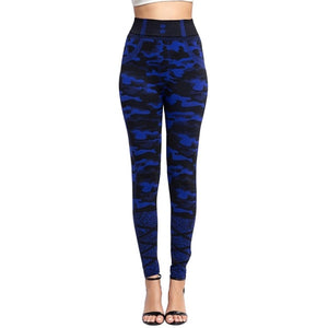 High Waist Imitation Jean Leggings Slim Elastic Seamless Plus Size 3XL Skinny Pencil Pant Female Pocket Workout Running Leggings