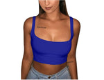 Load image into Gallery viewer, Sexy Women Solid Strappy Tank 2019 Vest Crop Top Summer Beach Party Sleeveless Slash Neck Tanks Woman Girls Bralette Tank Top
