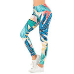 Load image into Gallery viewer, Brand Sexy Women Legging leaf Printing Fitness leggins Fashion Slim legins High Waist Leggings Woman Pants
