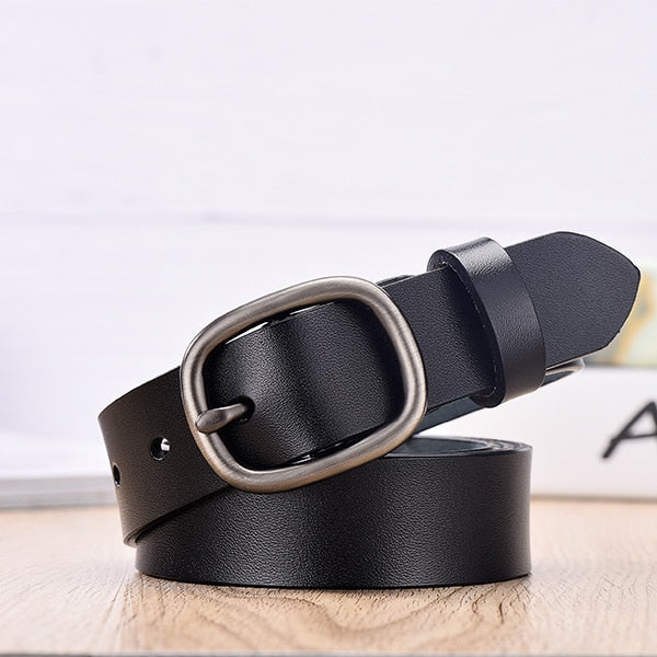 【DWTS】Women's Belt Fashion Women Female Belt Genuine  Leather Belts For Women Female Belt Pin Buckles Fancy Vintage for Jeans