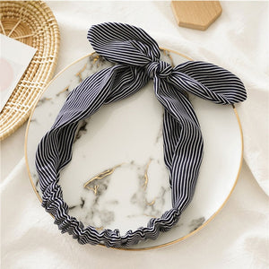 Retro Print Turban Headband Elastic Hairband Hair Accessories For Girls No Slip Stay On Knotted Head Band Hair Band for Women