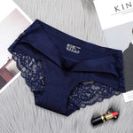 Load image into Gallery viewer, Hot Sale 3pcs/lot Women Lace side Panties Seamless Breathable Hollow Briefs Solid Color Nylon Low Rise Lingerie Sexy Underwear
