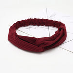 Load image into Gallery viewer, Women Headband Cross Top Knot Elastic Hair Bands Soft Solid Color Girls Hairband Hair Accessories Twisted Knotted Headwrap
