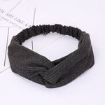 Load image into Gallery viewer, Women Headband Cross Top Knot Elastic Hair Bands Soft Solid Color Girls Hairband Hair Accessories Twisted Knotted Headwrap
