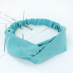 Load image into Gallery viewer, Women Headband Cross Top Knot Elastic Hair Bands Soft Solid Color Girls Hairband Hair Accessories Twisted Knotted Headwrap
